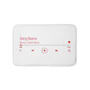 Customizable Your Favorite Music Bath Mat