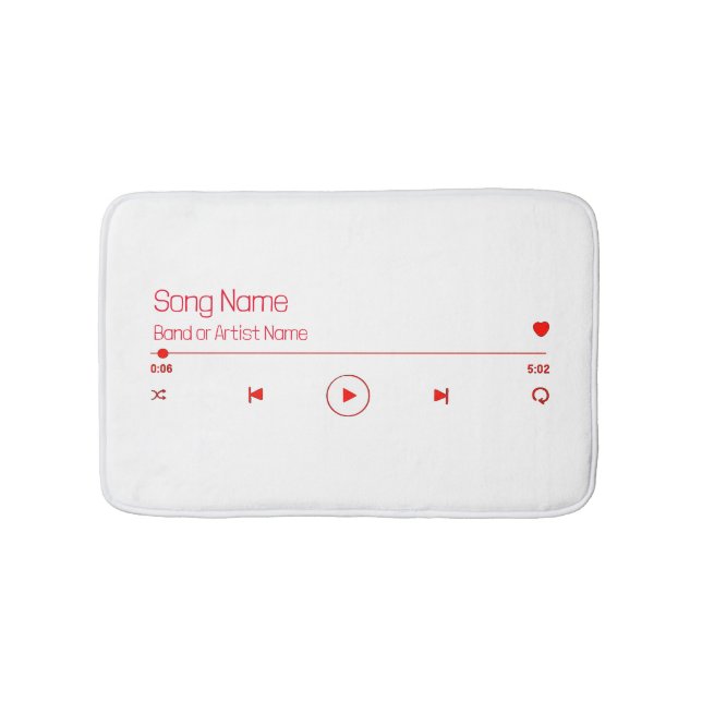 Customizable Your Favorite Music Bath Mat (Front)