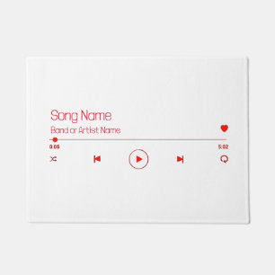 Customizable Your Favorite Music Doormat