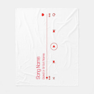 Customizable Your Favorite Music Fleece Blanket