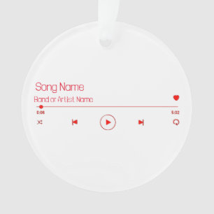 Customizable Your Favorite Music Ornament