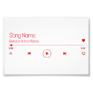 Customizable Your Favorite Music Photo Print