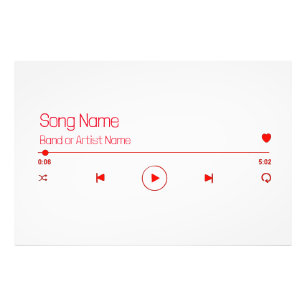 Customizable Your Favorite Music Photo Print