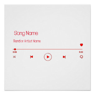 Customizable Your Favorite Music Poster