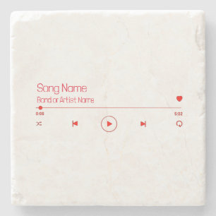 Customizable Your Favorite Music Stone Coaster