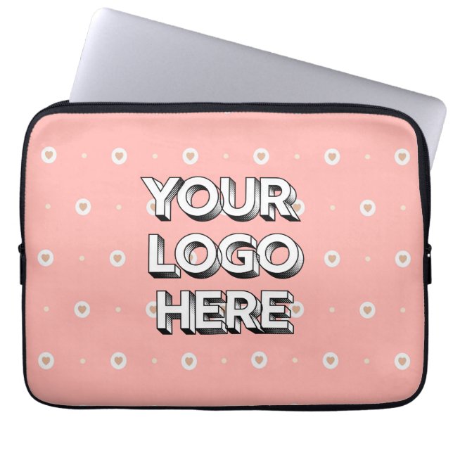 Customizable Your Logo Here Laptop Sleeve (Front)