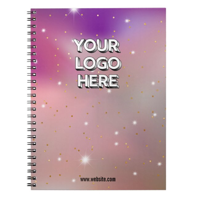 Customizable Your Logo Here Notebook (Front)