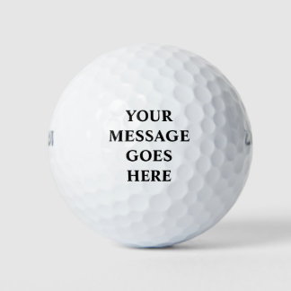 Customizable "Your Message Here" Message Golf Balls