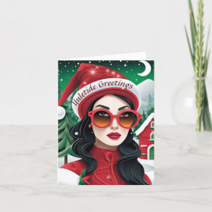Customizable Yuletide Christmas Card
