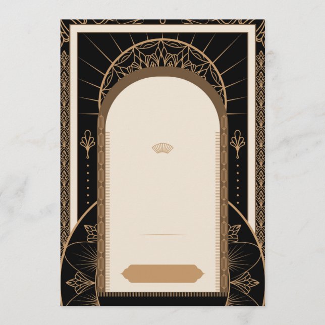 CUSTOMIZE: Art Deco Style Background Menu (Front)
