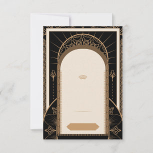 CUSTOMIZE: Art Deco Style Background Wedding Save The Date