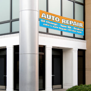 Customize Auto Repair Service Brakes Oil Change Banner