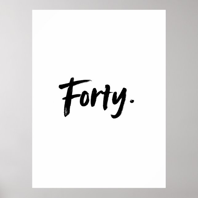 Customize Background Forty – Minimalist Poster (Front)