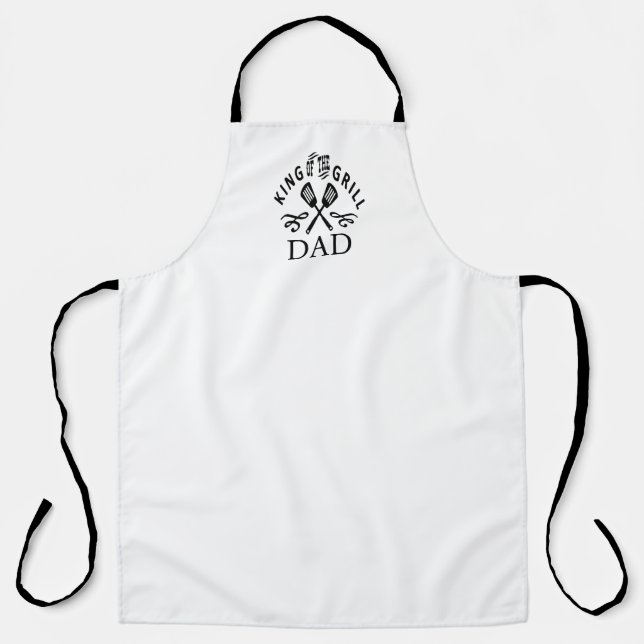 Customize BBQ Apron - King Of The Grill Dad (Front)