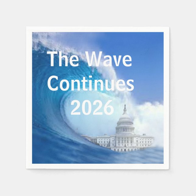 Customize Blue Wave Election 2026 Napkin (Front)