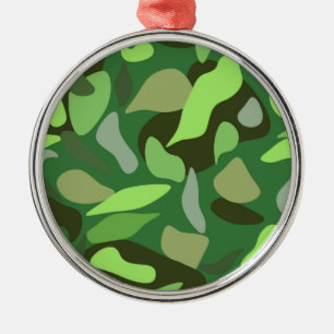Customize Camouflage Metal Ornament