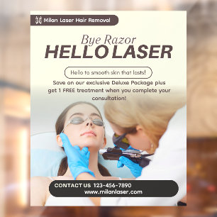 Customize Clean Laser Hair Removal Clinic Promo