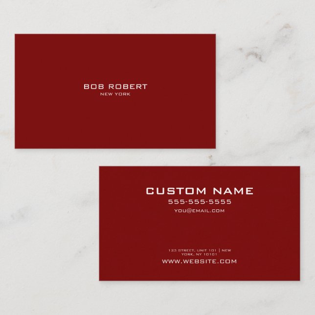 CUSTOMIZE - Create Your Own Custom Business Card (Front/Back)