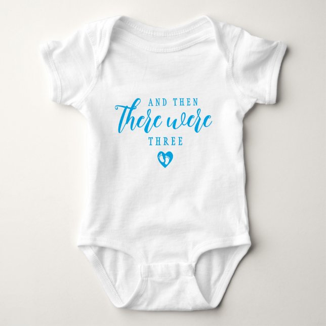 Customize Cute Then There Were Number  Baby Bodysuit (Front)