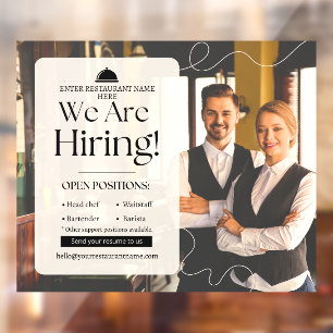 Customize Elegant Restaurant We Are Hiring Staff