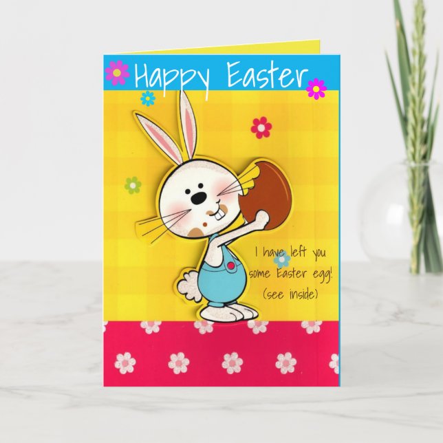 Customize Funny Happy Easter Card - Holiday Card (Front)