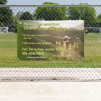 Customize GPS Drone Crop Spraying Business Promo Banner