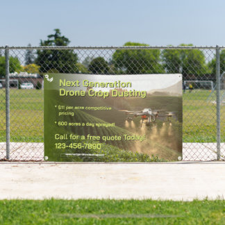 Customize GPS Drone Crop Spraying Business Promo Banner