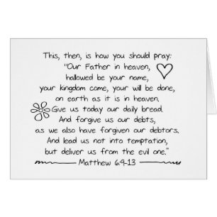Customize Handwriting Bible Verse The Lords Prayer