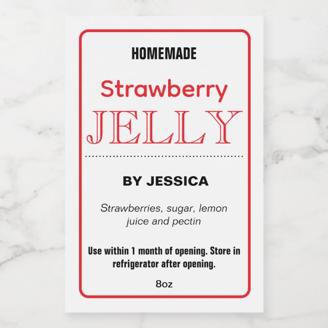 Customize Homemade label HM001_25rdv2 (Single Label)