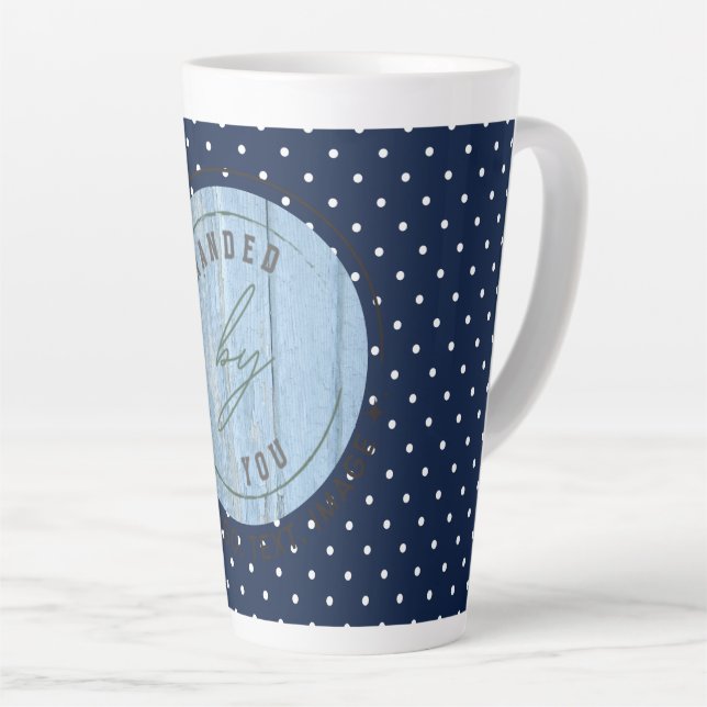 Customize Image & Background | Large Latte Mug (Right Angle)