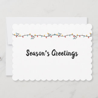 Customize Image, Text & Background | Matte Flat Holiday Card