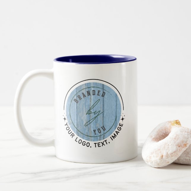 Customize Image |  Two-Tone Coffee Mug (With Donut)