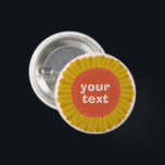 CUSTOMIZE IT Cute Sunflower Daisy Name Tag 3 Cm Round Badge<br><div class="desc">Decorate your outfit with this cool art button. Makes a great  gift! You can customise it and add text too. Check my shop for lots more colours and patterns! Let me know if you'd like something custom too.</div>