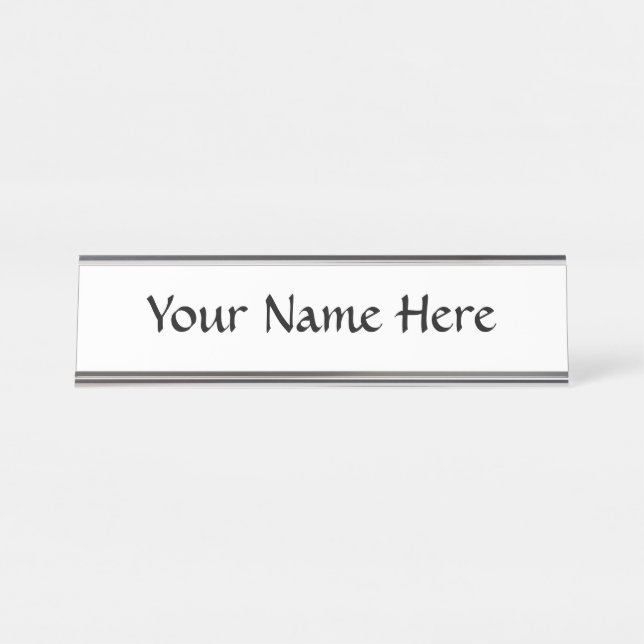 Customize It! Desk Name Plate (Front)