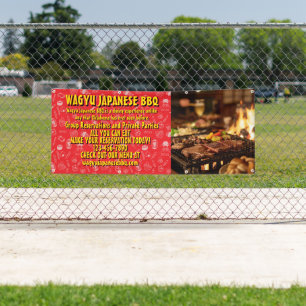 Customize Japanese Barbecue Promotional Banner