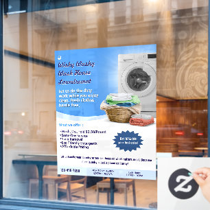 Customize Laundromat Laundry Service Wash and Fold