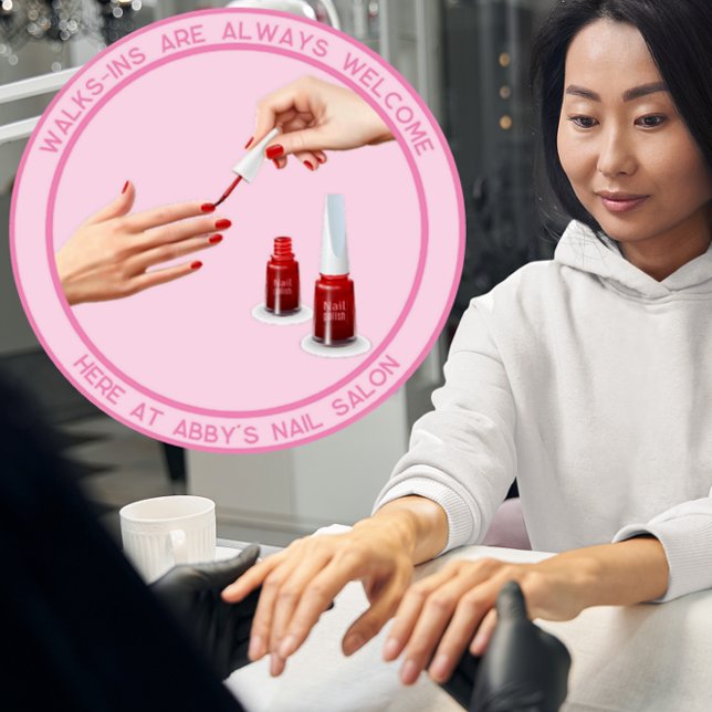 Customize Nail Pedicure Salon Walk Ins Welcome  (Creator Uploaded)
