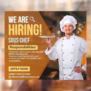 Customize Now Hiring Sous Chef Restaurant
