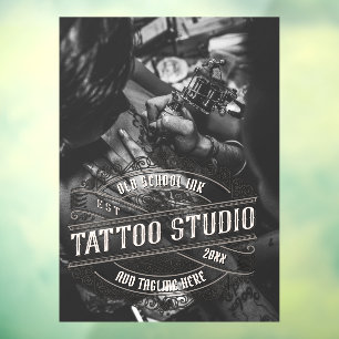 Customize Old School Ink Tattoo Shop Business 