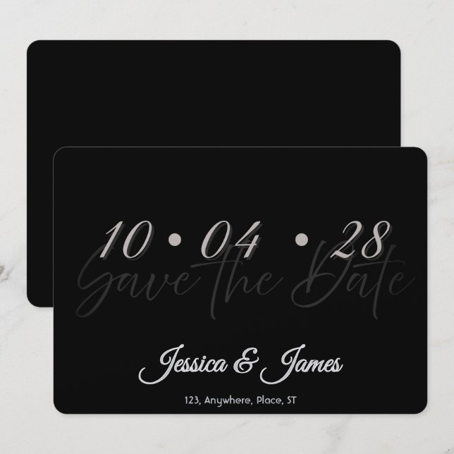 Customize  Personalized Save the Date (Front/Back)