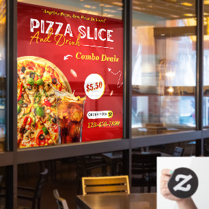 Customize Pizza Slice And A Drink Promo 