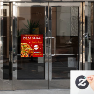 Customize Pizza Slice And A Drink Promo Door