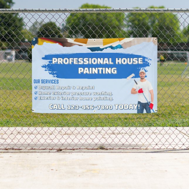 Customize Professional House Painting Picture & Lo Banner (Insitu)
