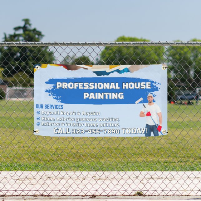 Customize Professional House Painting Picture & Lo Banner (Insitu)