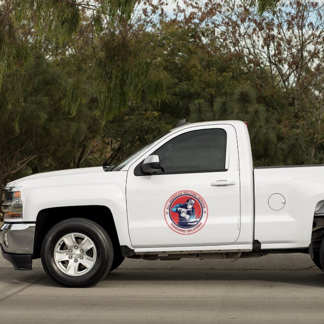 Customize Red White Blue Welding Contractor Truck (Creator Uploaded)