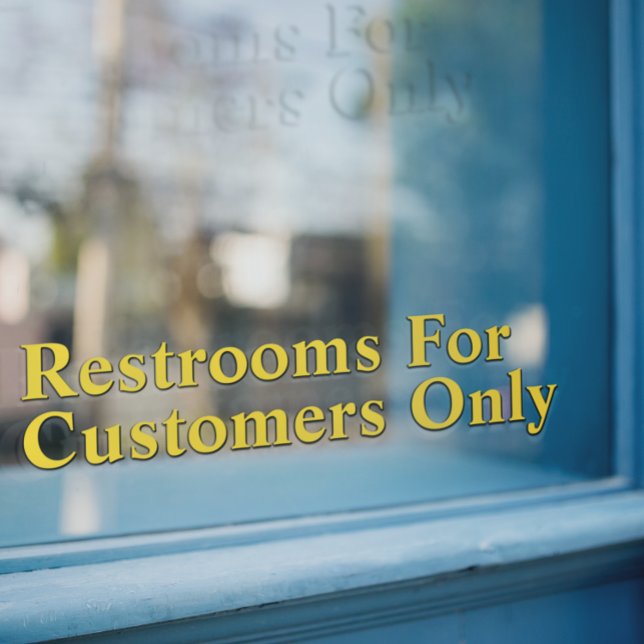 Customize Restrooms For Customers Only Gold Black  (Creator Uploaded)