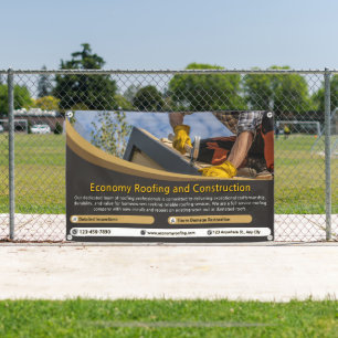 Customize Roofing Service Business Detailed 2  Banner