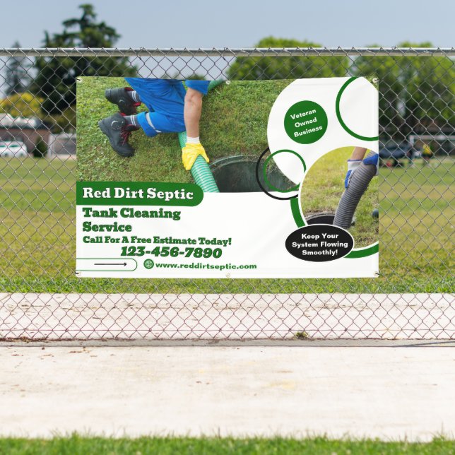 Customize Septic Tank Cleaning Service Detailed  Banner (Insitu)