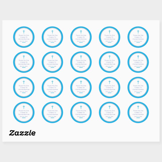 Customize Sticker for baptism (Sheet)