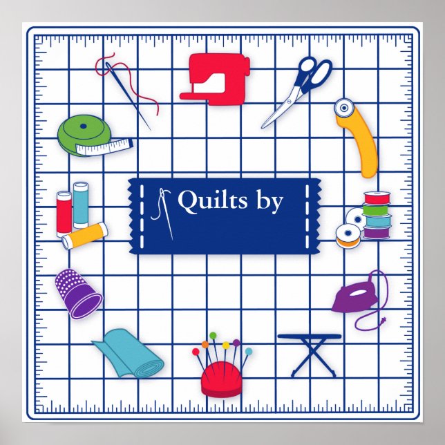 Customize the Label Quilt Time Poster (Front)